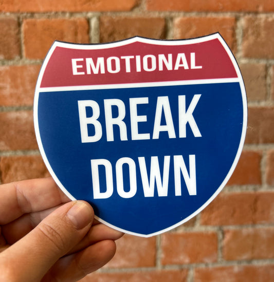 Scattered Mind Emotional Breakdown Sticker