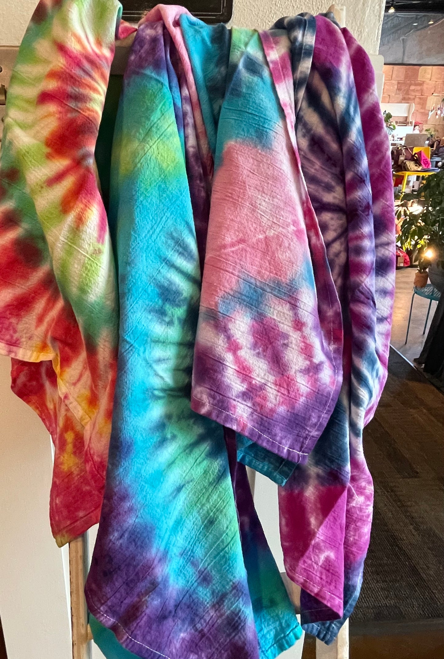 Knots & Crafts by Mikayla Assorted Tie Dye Tea Towels