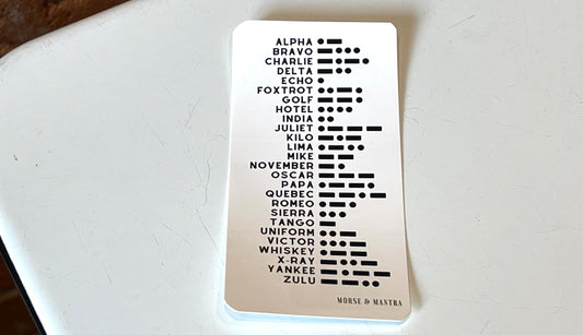 Morse & Mantra- Morse Code & Phonetic ABC Stickers