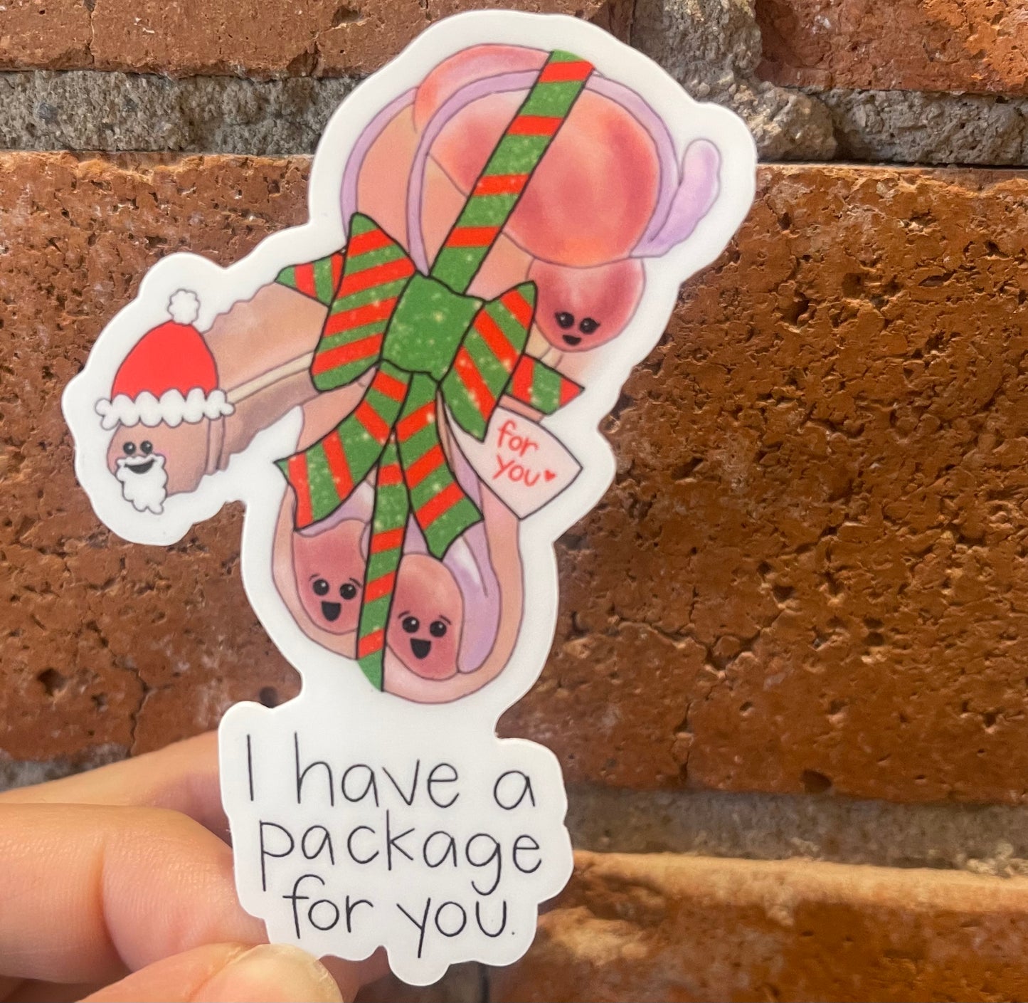 Christine Borst- Christmas Body Part Stickers