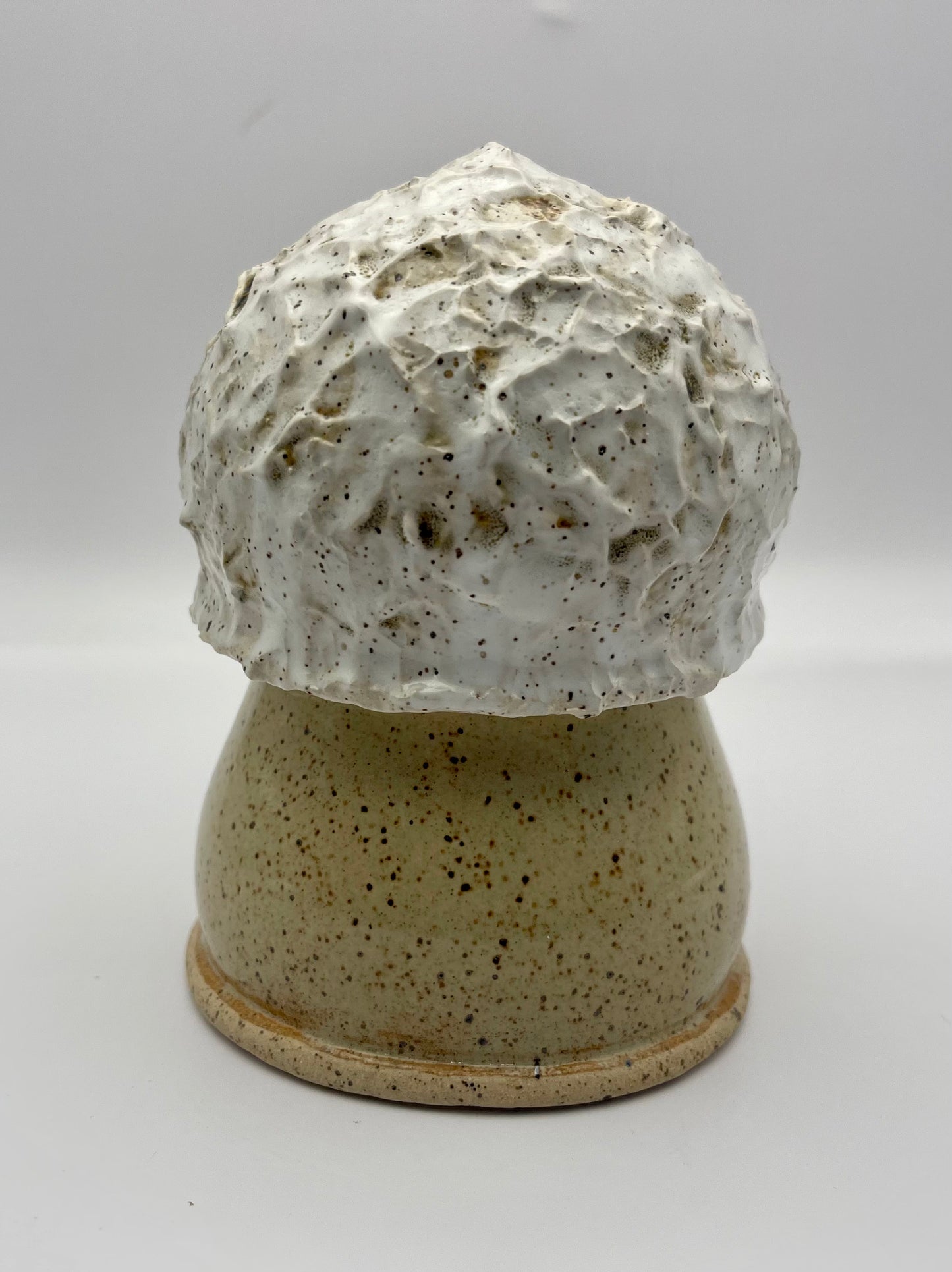 Spunky Sloth Ceramics- 7" Puff Ball Mushroom Gnome