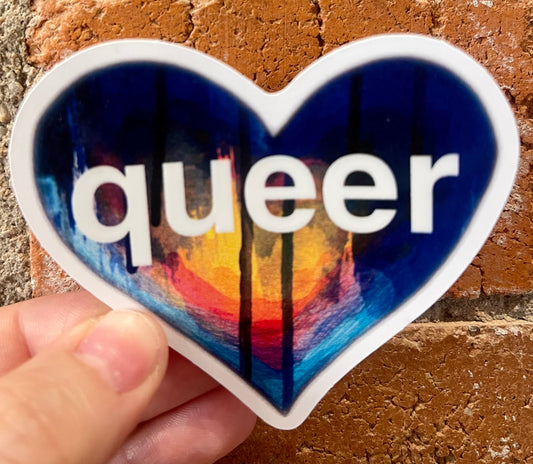 Scattered Mind Queer Heart Sticker