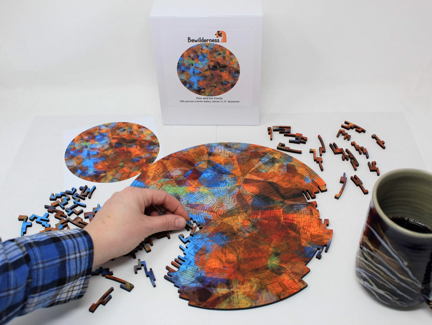 Bewilderness 330 Piece Fire and Ice Wooden Jigsaw Puzzle