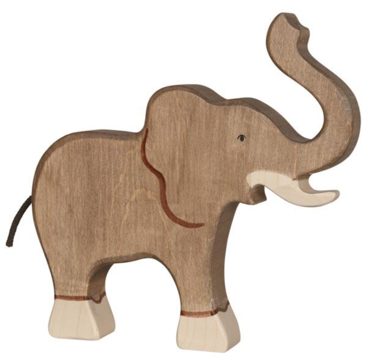 Holztiger- Elephant, Trunk Raised