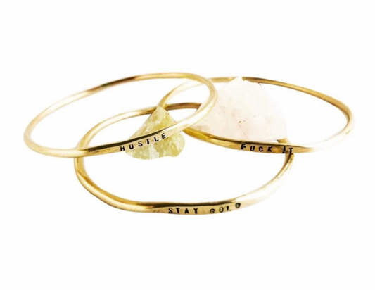 Lux + Luca Jewelry Co. Inspirational Bangle