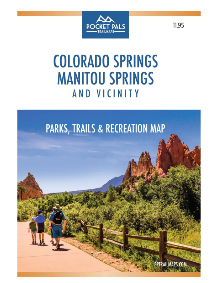 Pocket Pals Trail Maps- Colorado Springs & Manitou Springs Parks, Trails, and Recreation Map