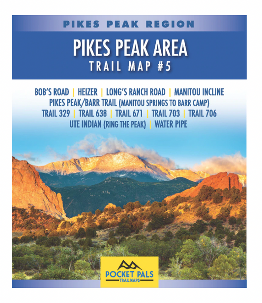 Pocket Pals Trail Maps- Pikes Peak Area Trail Map #5