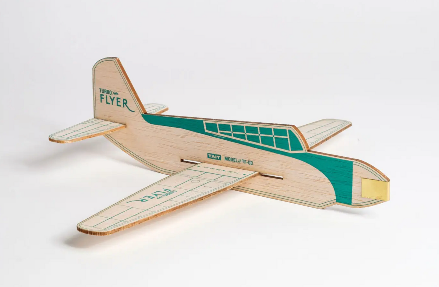 TAIT Design Co. Turbo Flyer Plane- Emerald Green