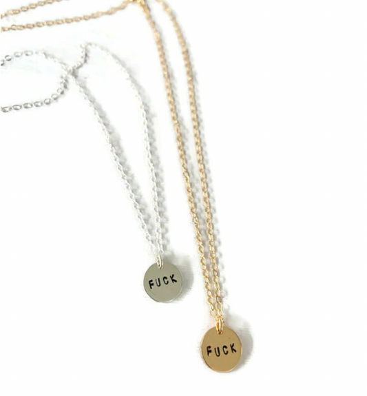 Lux + Luca Jewelry Co. FUCK Charm Necklace