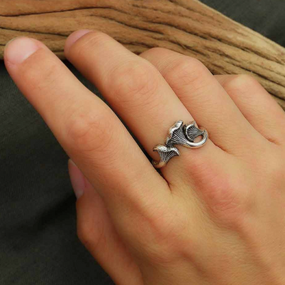 Nina Designs- Sterling Silver Chanterelle Mushroom Ring