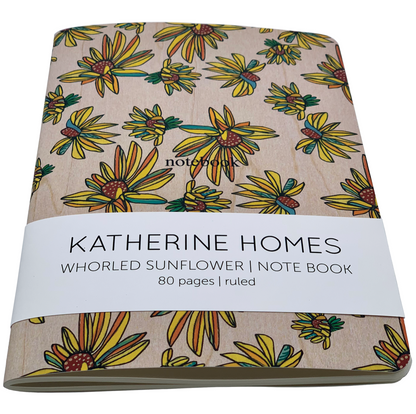 Katherine Homes- Notebook- Whorled Sunflower