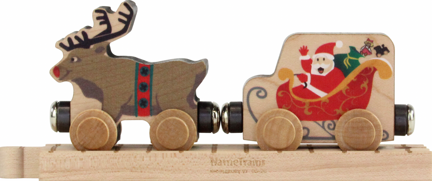 Maple Landmark Santa & Reindeer Train Set