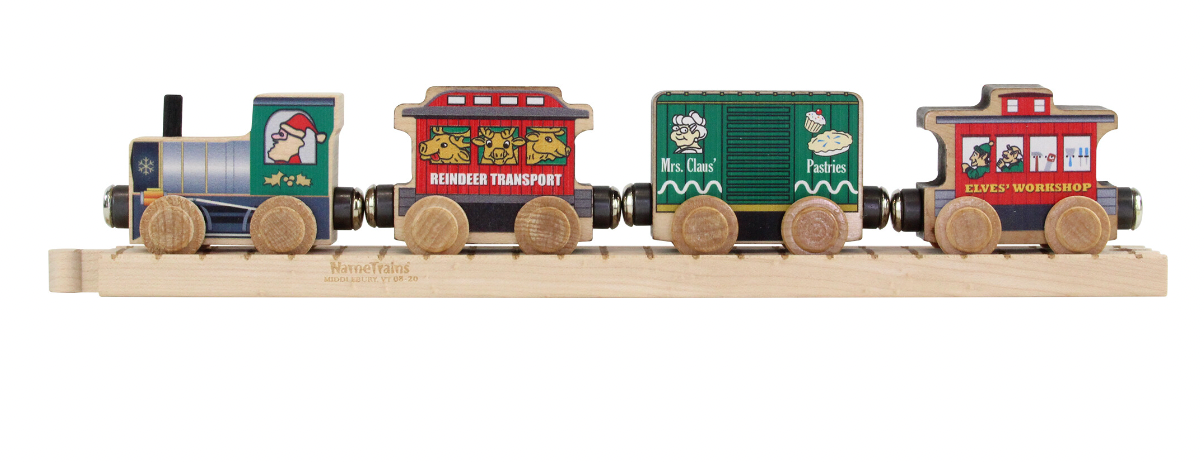 Maple Landmark Train Set: Santa