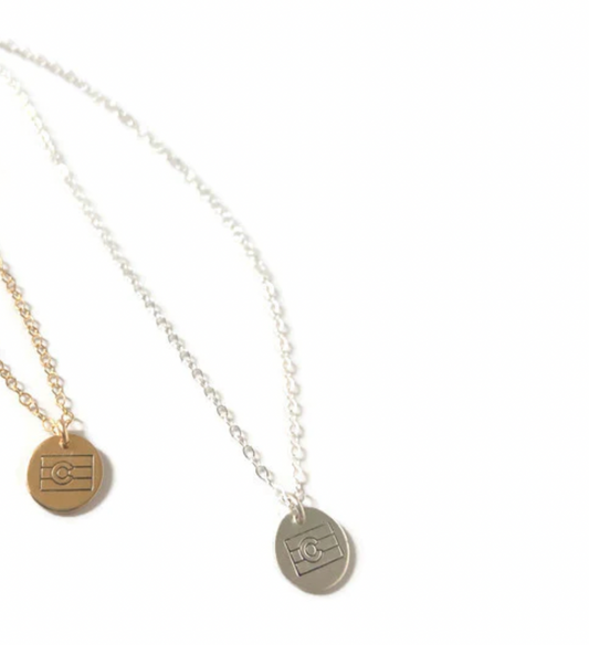 Lux + Luca Jewelry Co. Flag Charm Necklace