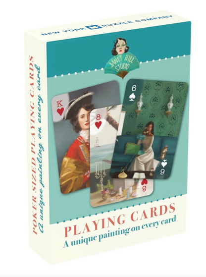New York Puzzle Co Artist Janet Hill Playing Cards