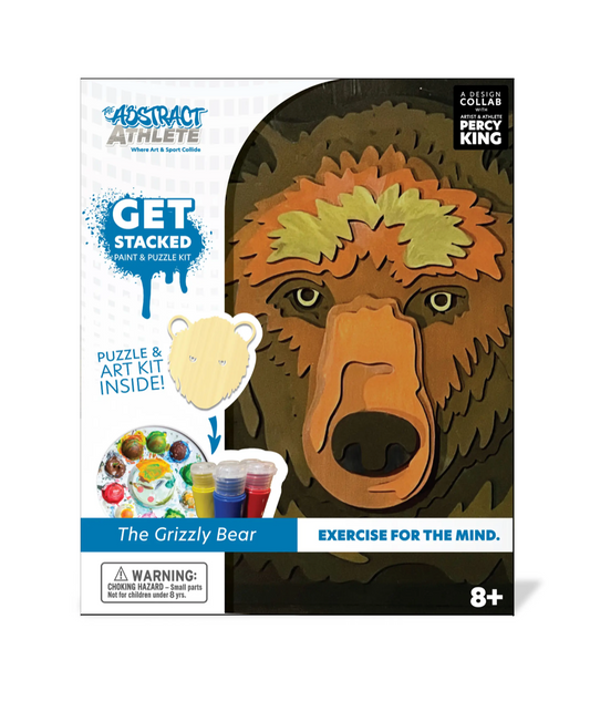 Begin Again Get Stacked Paint & Puzzle Kit - Bear