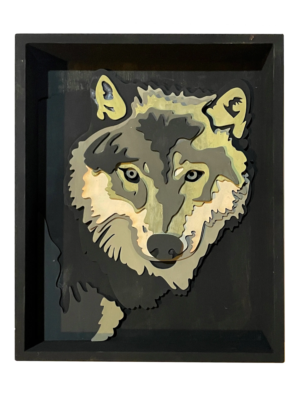 Begin Again Get Stacked Paint & Puzzle Kit - Wolf