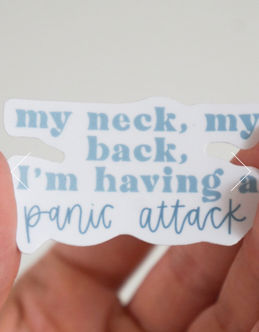 Marie Button- My Neck, My Back Sticker