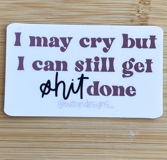 Marie Button- May Cry... Sticker