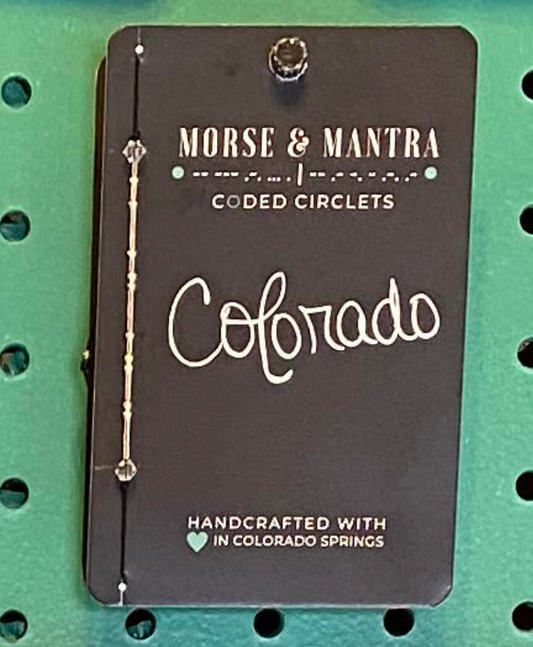Morse & Mantra- Morse Code Circlets- Colorado Bracelet