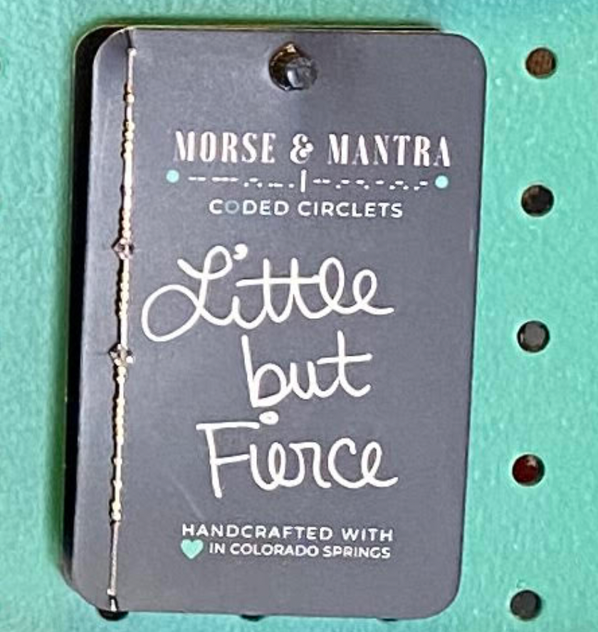 Morse & Mantra- Morse Code Circlets- Little but Fierce Bracelet