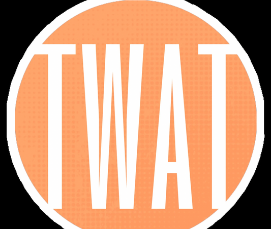 Scattered Mind Twat Sticker