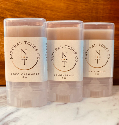 Natural Tones Deodorant- Natural Skin Toned Deodorant- Travel or Gift Set