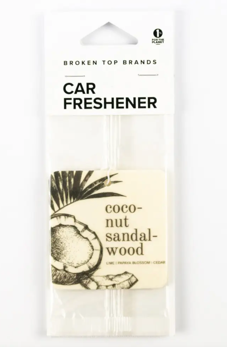 Broken Top-  Coconut Sandlewood Car Air Freshener