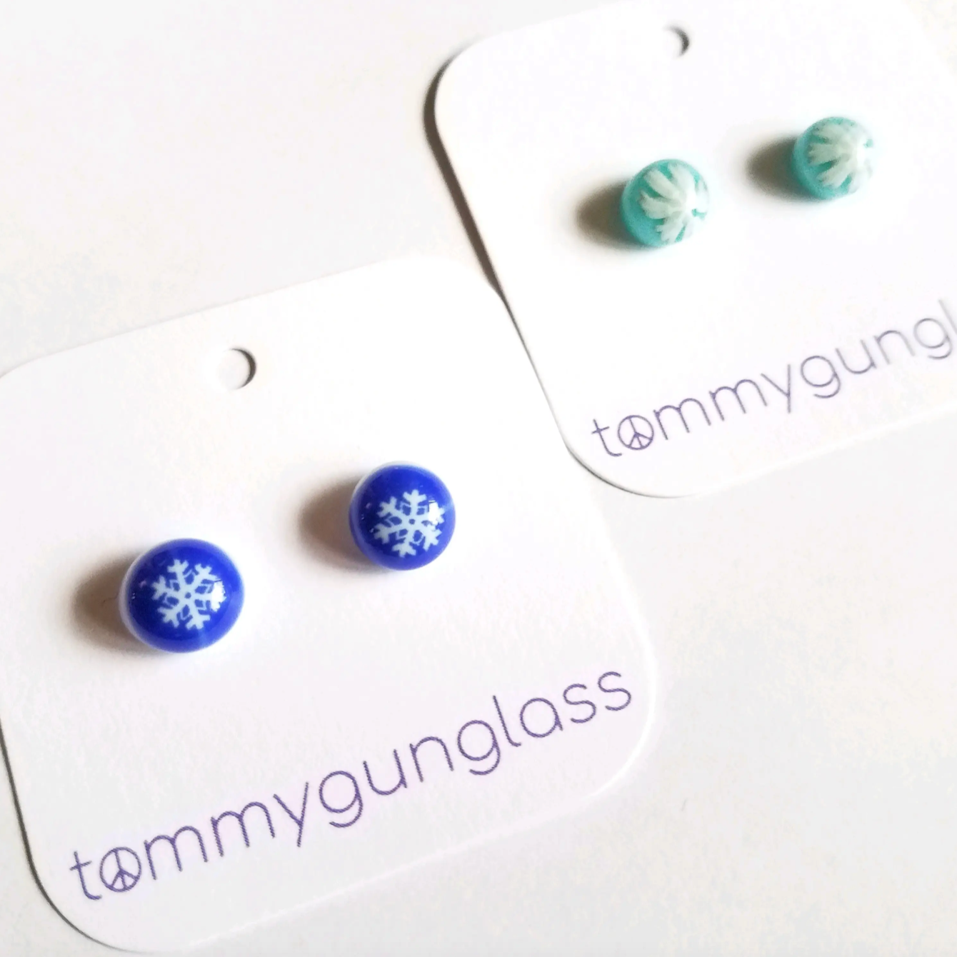 Tommy Gun Glass Tis the Season Glass Stud Earrings