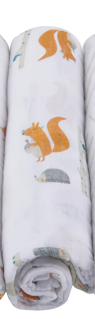 Newcastle Forest Friends Swaddle Blankets (Asst. Designs)