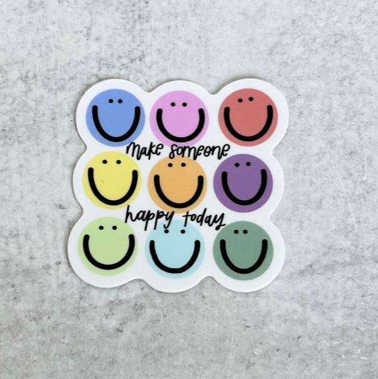 Marie Button- Make Someone Happy Sticker