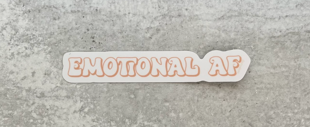 Marie Button- Emotional AF Sticker