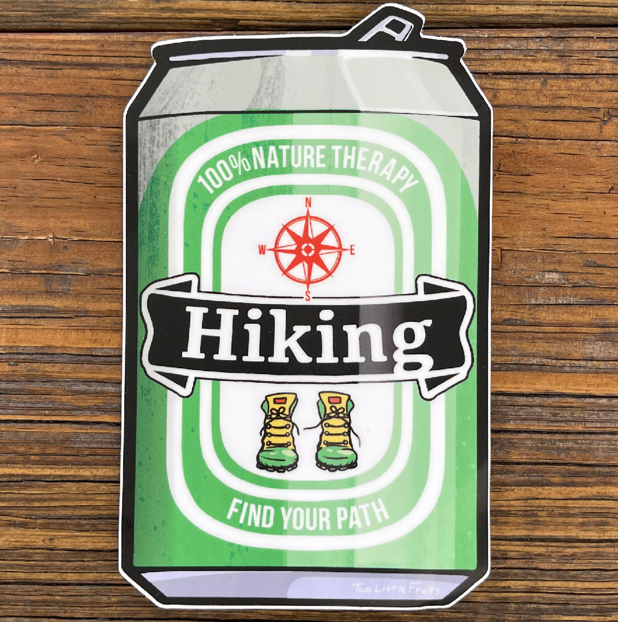 Two Little Fruits- Sticker- Hiking Beer Can