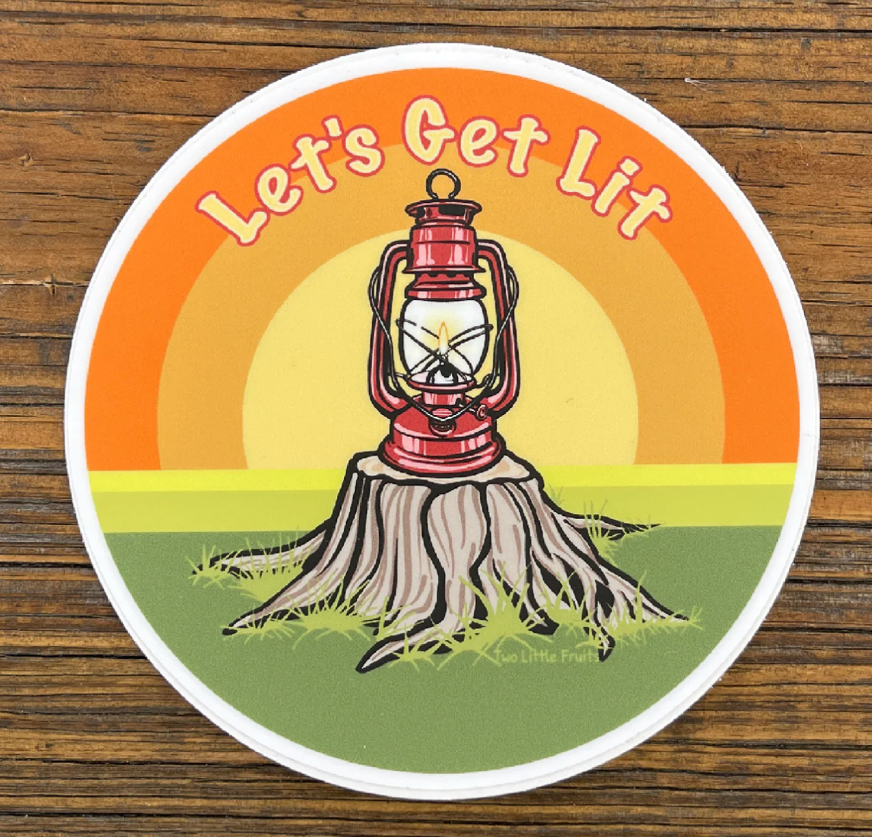 Two Little Fruits- Sticker- Let's Get Lit