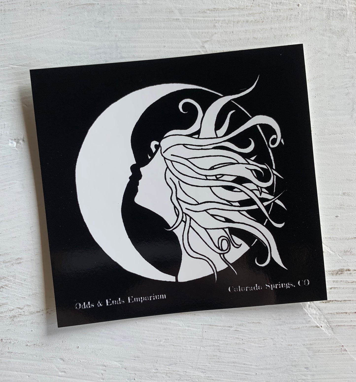 O&E Moon Girl Sticker
